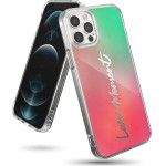 Ringke Fusion Design PC Case with TPU Bumper for iPhone 12 Pro Max pink-green - (GNAP0028)