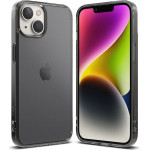 Ringke Fusion Matte case iPhone 14 Plus cover with a gel frame gray - (Ringke APPLE iPhone 14 Plus FUSION MATTE SMOKE BLACK)