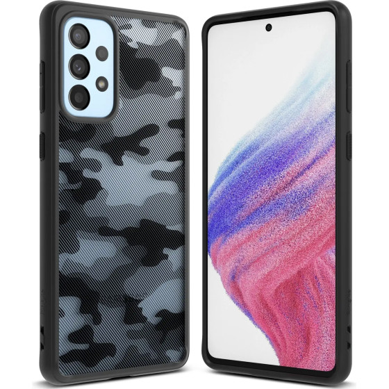 Ringke Fusion Matte tpu case with frame for Samsung Galaxy A73 black - (Ringke SAMSUNG Galaxy A73 FUSION MATTE CAMO BLACK)