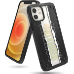 Ringke Fusion X Design durable PC Case with TPU Bumper for iPhone 12 mini black (Routine) - (XDAP0020)