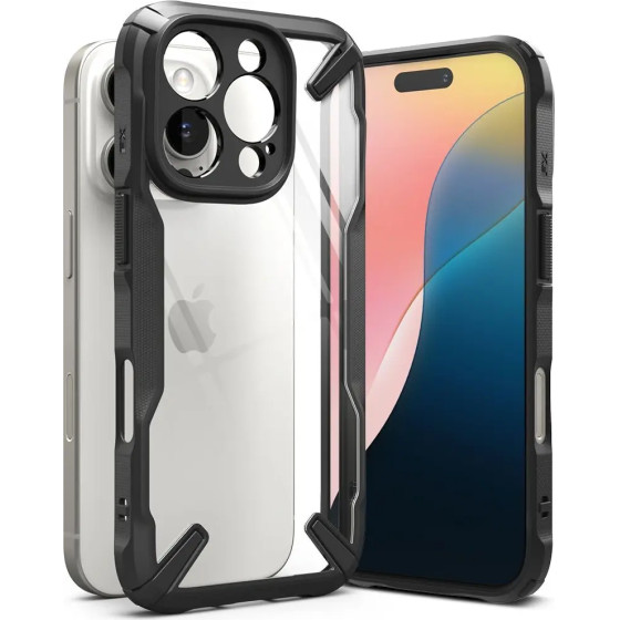Ringke Fusion X iPhone 16 Pro Case - Black - (26054-0)