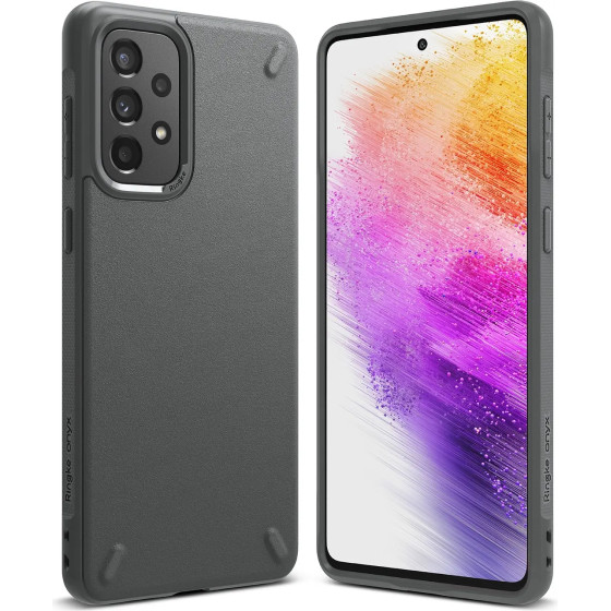 Ringke Onyx Durable TPU Cover for Samsung Galaxy A73 gray - (RINGKE SAMSUNG Galaxy A73 ONYX DARK GRAY)