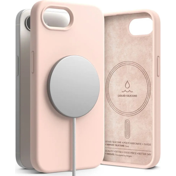 Ringke Silicone Magsafe iPhone 16e Case - Pink - (27410-0)