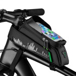 Rockbros 029-1BK bicycle bag for frame with phone cover - black - (Rockbros-029-1BK)