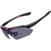 Rockbros 10001 polarizing cycling glasses - black and red - (Rockbros-10001)