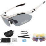 Rockbros 10002 polarizing cycling glasses - white - (Rockbros-10002)