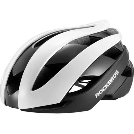 Rockbros 10110004002 bicycle helmet, size M - white and black - (Rockbros-10110004002)