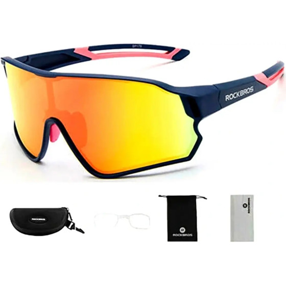 Rockbros 10134PL polarizing cycling glasses - blue - (Rockbros-10134PL)