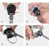 Rockbros 15-1BBK retro bicycle bell - black - (Rockbros-15-1BBK)