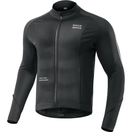 Rockbros 15400002002 long sleeve cycling jersey autumn/winter M - black - (Rockbros-15400002002)