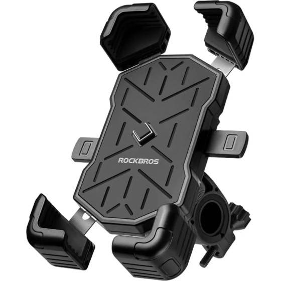 Rockbros 25210030001 Bike Phone Holder for Handlebars - Black - (Rockbros-25210030001)