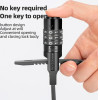Rockbros 3240001001 bicycle lock for 0.5 m combination - black - (Rockbros-3240001001)