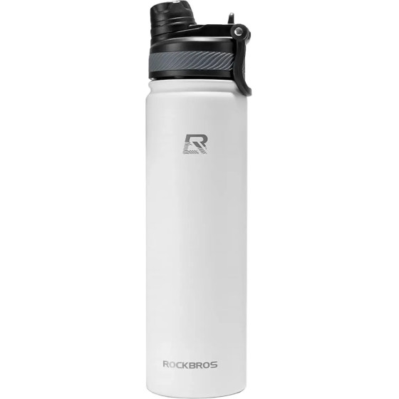 Rockbros 35210029006 bicycle thermal bottle for drinks 620 ml - white - (Rockbros-35210029006)