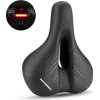 Rockbros 38218916002 MTB bicycle saddle + lamp - black - (Rockbros-38218916002)