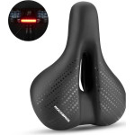 Rockbros 38218916002 MTB bicycle saddle + lamp - black - (Rockbros-38218916002)