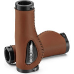 Rockbros 40720001002 leather bicycle grips - brown - (Rockbros-40720001002)