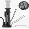 Rockbros 42610002001 floor bicycle pump with pressure gauge - black - (Rockbros-42610002001)