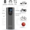 Rockbros 42720001001 Electric Bike Pump with LED Display + USB-C - USB-A Cable - Black - (Rockbros-42720001001)