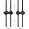 Rockbros 50210064001 bicycle strap with Velcro for Bluetooth speaker or water bottle - black - (Rockbros-50210064001)