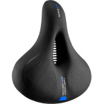 Rockbros AQ-6090B bicycle saddle - black and blue - (Rockbros-AQ-6090B)