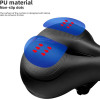 Rockbros AQ-6090R bicycle saddle - black and red - (Rockbros-AQ-6090R)