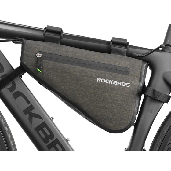 Rockbros AS-017 bicycle frame bag 5 l - dark green - (Rockbros-AS-017)