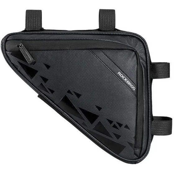 Rockbros B39-2 waterproof bicycle bag for frame - black - (Rockbros-B39-2)