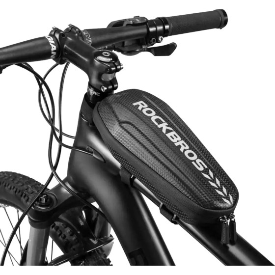 Rockbros B62-1 bicycle bag for handlebar or frame 3 l - black - (Rockbros-B62-1)