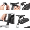 Rockbros B69 bicycle saddle bag 1.8l with easy release system - black - (Rockbros-B69)