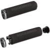 Rockbros BT1001BKBK sponge bicycle handlebar grips - black - (Rockbros-BT1001BKBK)