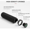 Rockbros BT1001BKBK sponge bicycle handlebar grips - black - (Rockbros-BT1001BKBK)