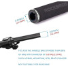 Rockbros BT1001BKBK sponge bicycle handlebar grips - black - (Rockbros-BT1001BKBK)