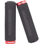 Rockbros BT1001BKRD sponge bicycle handlebar grips - black and red - (Rockbros-BT1001BKRD)
