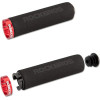 Rockbros BT1001BKRD sponge bicycle handlebar grips - black and red - (Rockbros-BT1001BKRD)