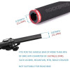 Rockbros BT1001BKRD sponge bicycle handlebar grips - black and red - (Rockbros-BT1001BKRD)