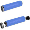 Rockbros BT1001BLBK sponge bicycle handlebar grips - blue and black - (Rockbros-BT1001BLBK)