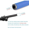 Rockbros BT1001BLBK sponge bicycle handlebar grips - blue and black - (Rockbros-BT1001BLBK)