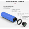 Rockbros BT1001BLBK sponge bicycle handlebar grips - blue and black - (Rockbros-BT1001BLBK)