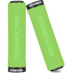 Rockbros BT1001GNBK sponge bicycle handlebar grips - green and black - (Rockbros-BT1001GNBK)