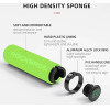 Rockbros BT1001GNBK sponge bicycle handlebar grips - green and black - (Rockbros-BT1001GNBK)