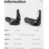 Rockbros BT1007B Bicycle Holder Set with Horns - Black - (Rockbros-BT1007B)