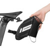 Rockbros C32BK saddle bag 1.5 l with water bottle pocket - black - (Rockbros-C32BK)