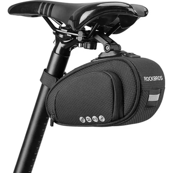 Rockbros C40 bicycle bag under the saddle - black - (Rockbros-C40)
