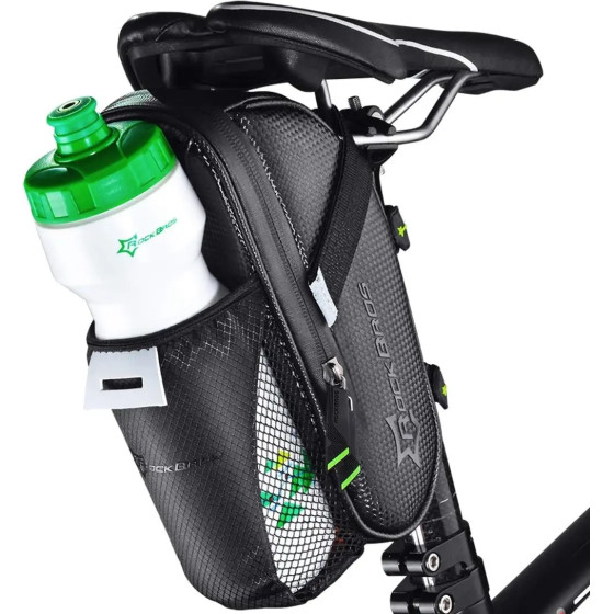 Rockbros C7-1 waterproof bicycle bag with saddle mounting 1.5l - black - (Rockbros-C7-1)