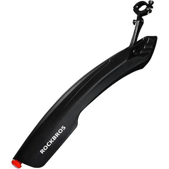 Rockbros DNB8001 mudguard with red LED light - black - (Rockbros-DNB8001BK)