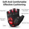 Rockbros S169BR XXL cycling gloves with gel inserts - black and red - (Rockbros-S169BR-XXL)
