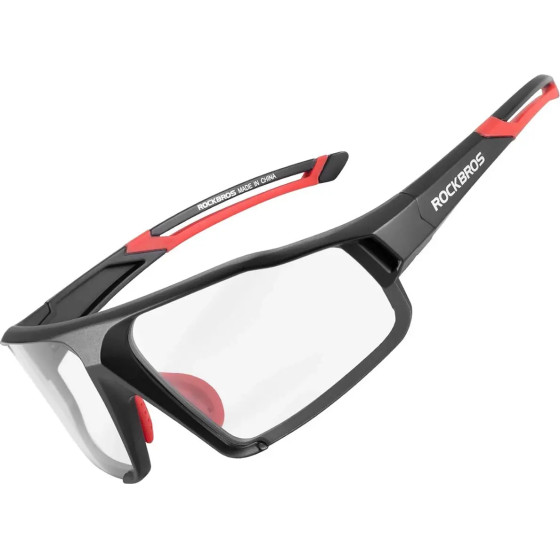 Rockbros SP216BK photochromic UV400 cycling glasses - black and red - (Rockbros-SP216BK)