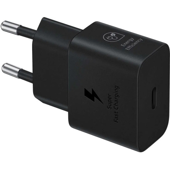 Samsung EP-T2510NBEGEU 25W SFC USB-C GaN wall charger - black - (EP-T2510NBEGWW)