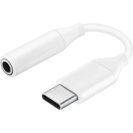 Samsung Headphone Adapter 3.5mm Mini Jack (Female) - USB Type C (Male) White (EE-UC10JUWEGWW) - (8806090022661)
