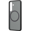 Samsung Spigen Capella Silicone Case with MagFit Magnetic Ring for Galaxy S25 - Black - (GP-FPS931PGBJW)